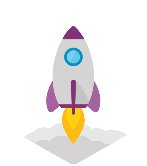 rocket accelerate - hexagon