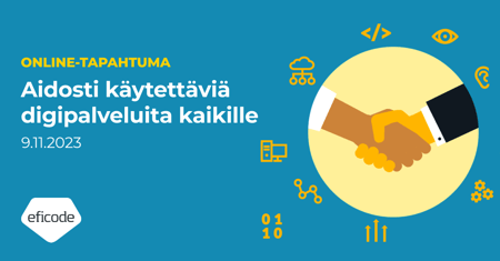 Aidosti käytettäviä digipalveluita kaikille